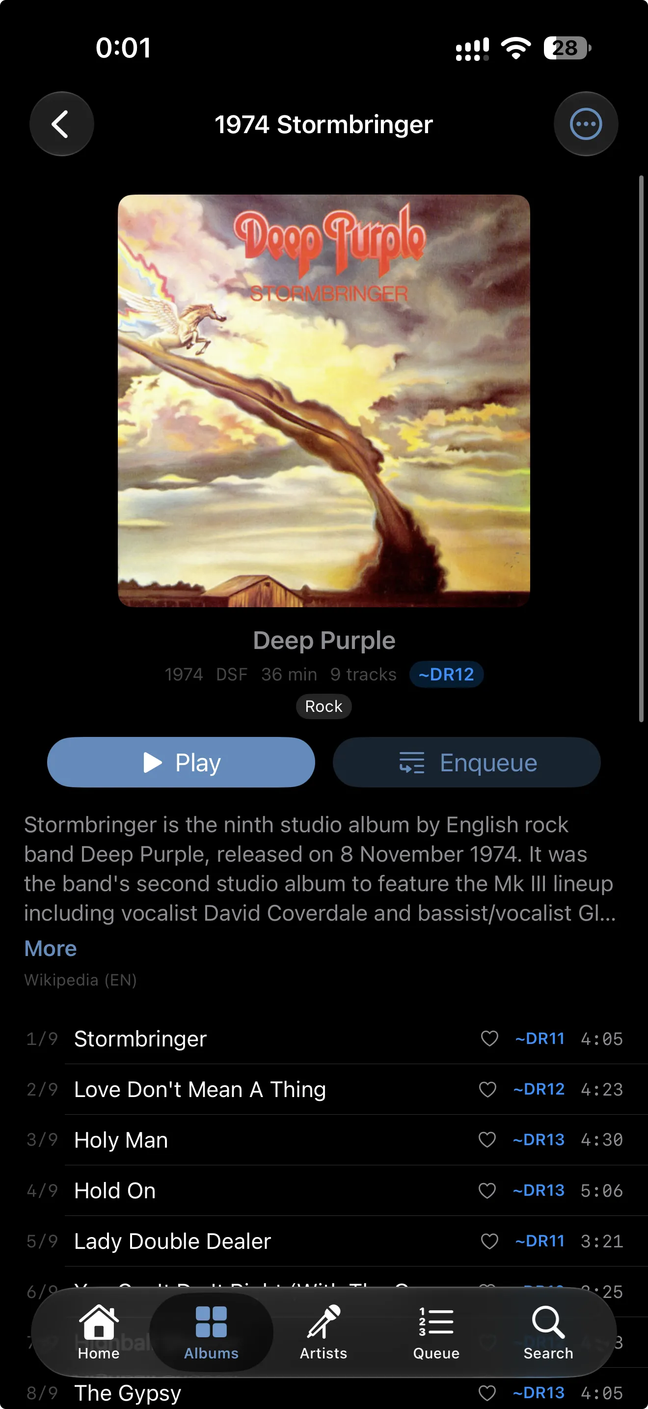 Deep Purple, Stormbringer: format, dynamic range and the story of the album